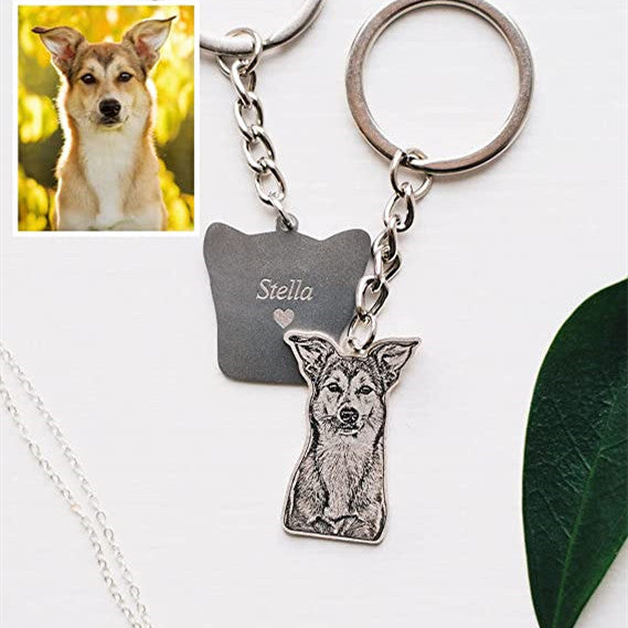 Personalized Photos Engraved Keychain