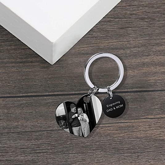 Personalized engraved calendar keychain