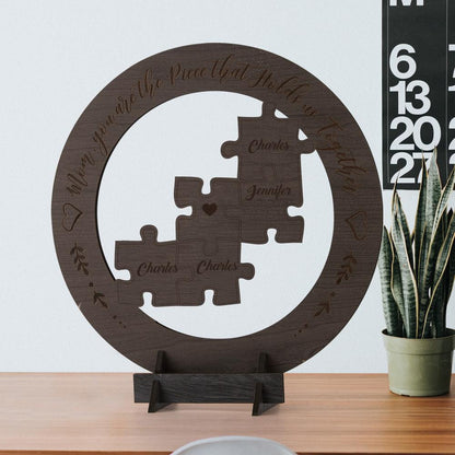 MOTHER'S DAY GIFT CUSTOM ROUND WOODEN MOTHERS DAY FRAME