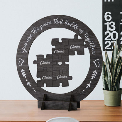 MOTHER'S DAY GIFT CUSTOM ROUND WOODEN MOTHERS DAY FRAME