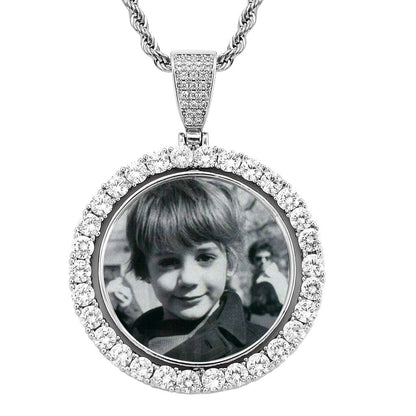 Custom Double Sided Spinning Photo Pendant