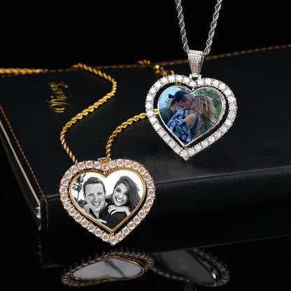 Custom Double Sided Spinning Photo Pendant