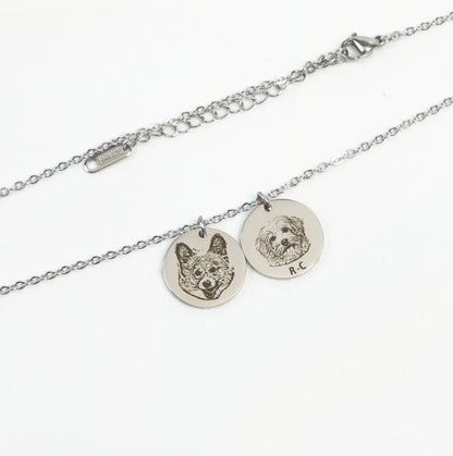 Custom Pet Portrait Necklace