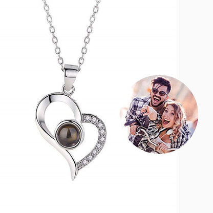 Love Projection Heart Necklace (I Love You In 100 Languages)