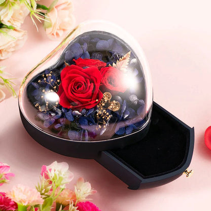 Heart Pendant Puzzle Necklace with Birthstone