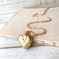 Customized Gold Heart Photo Locket Necklace
