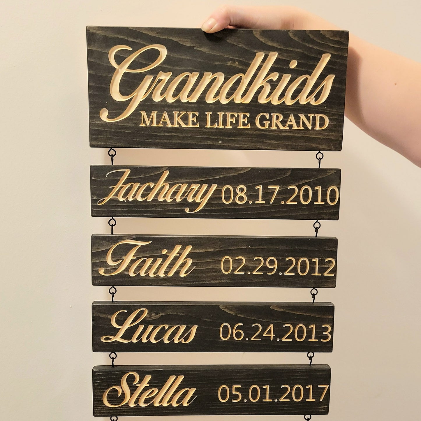 Grandkids Hanging Decor Sign