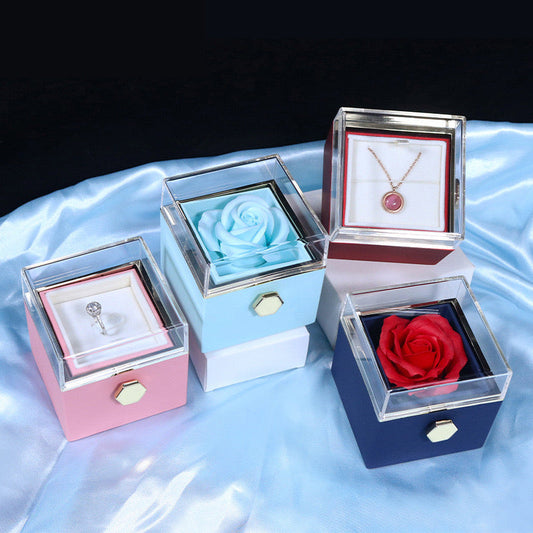 Forever Flower Promise Ring/Necklace Box