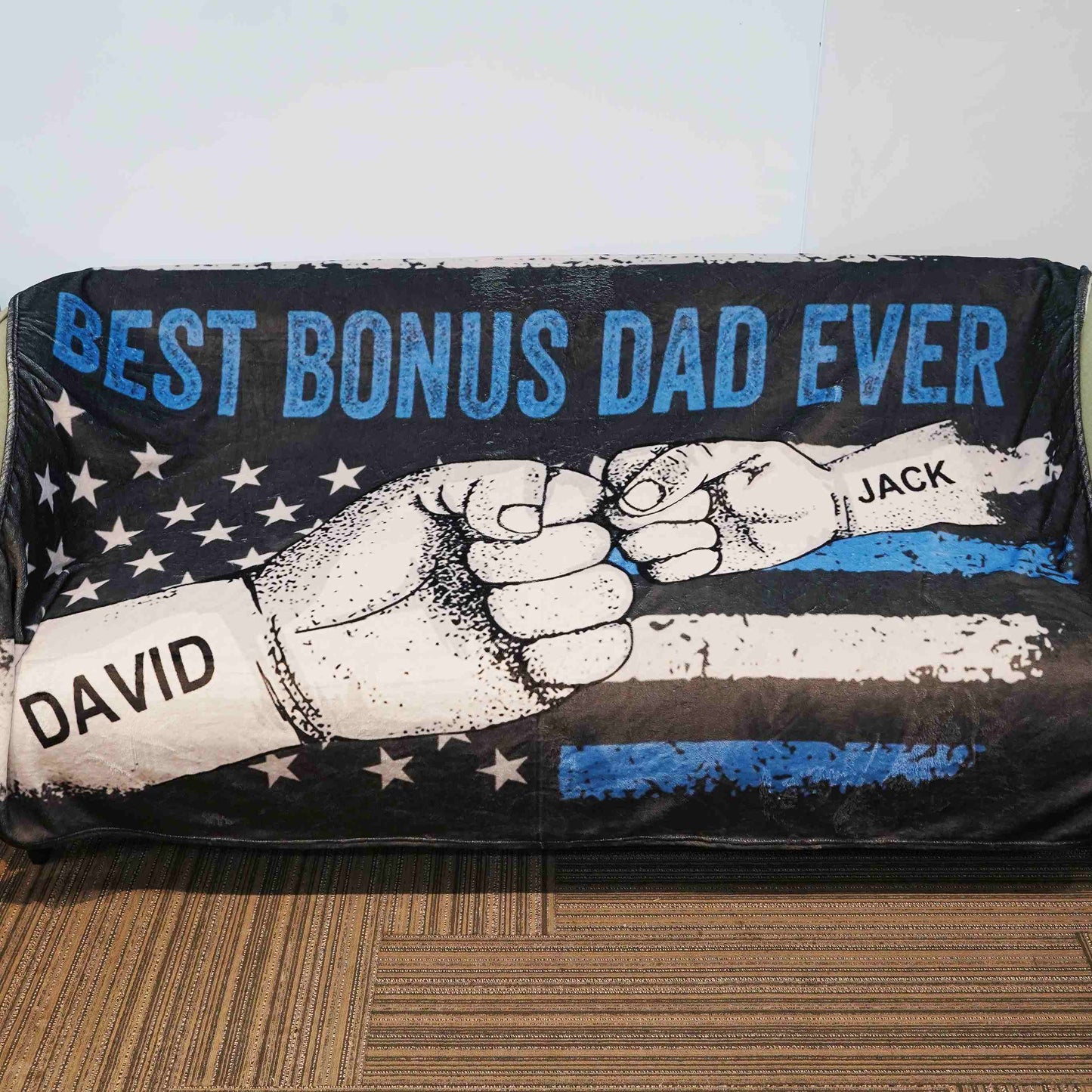 BEST DAD EVER Customized Blanket