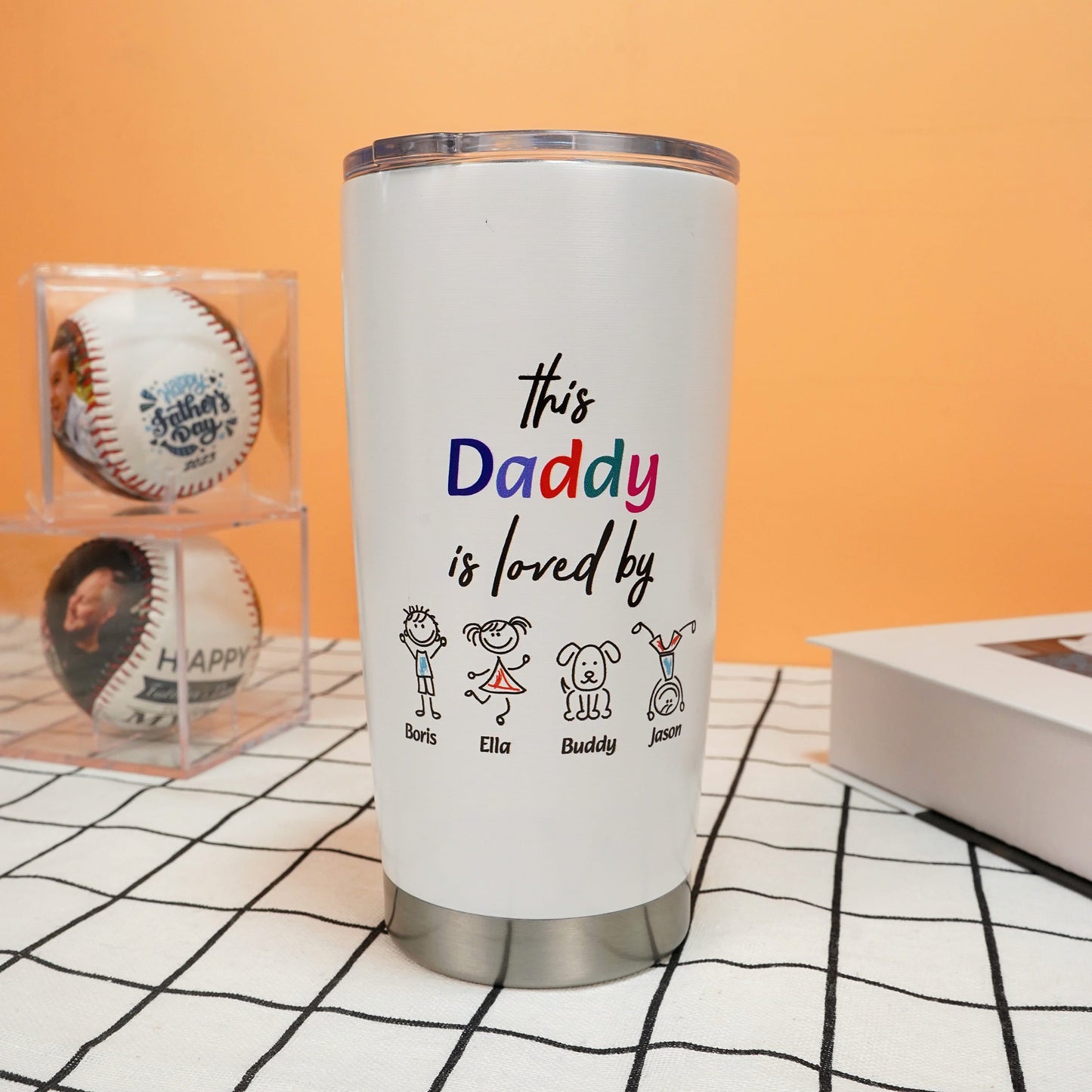 This Daddy is loved by Custom Tumbler