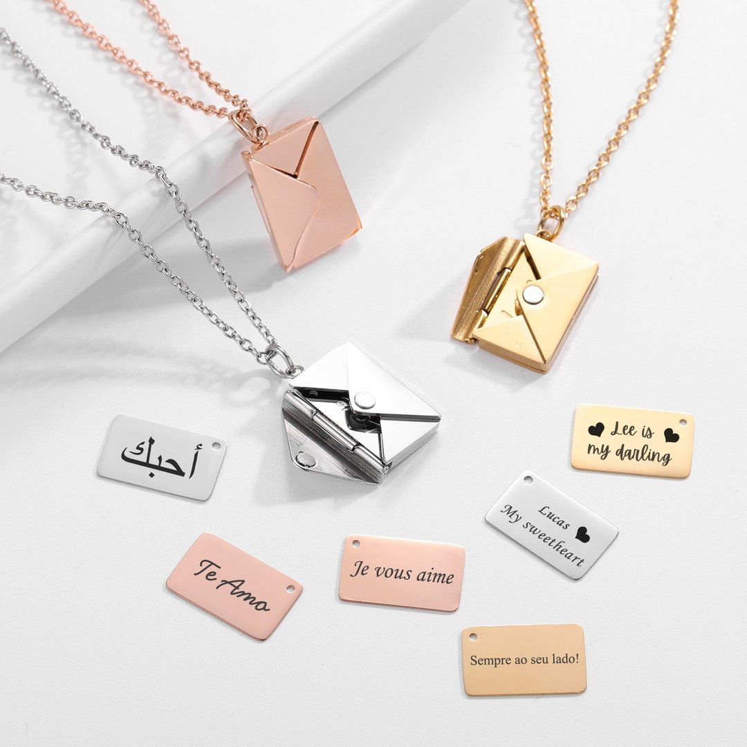 PERSONALIZED LOVE LETTER NECKLACE（925 Sterling Silver ）