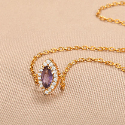 Multicolor Crystal Birthday Stone Necklace