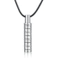 Personalized Engraved Cylinder Bar Necklace