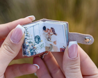 Valentines Day Mini Photo Album Keychain