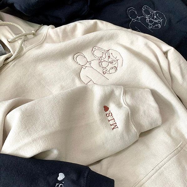 Personalized REAL Embroidered Hoodie ✨