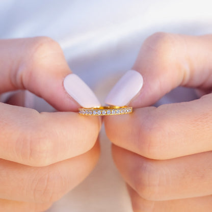 Twine Personalized Halo Engagement Ring Stack