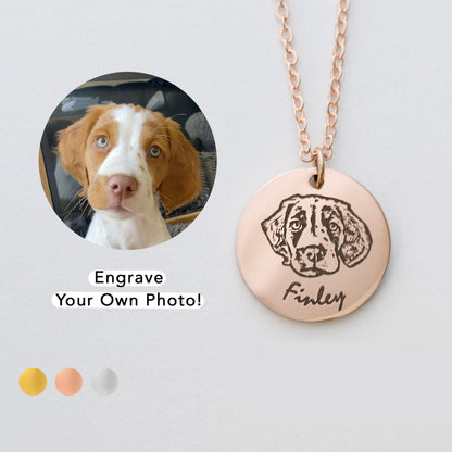Custom Pet Portrait Necklace