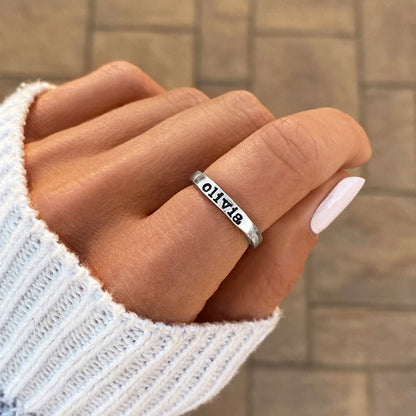 Twine Personalized Halo Engagement Ring Stack