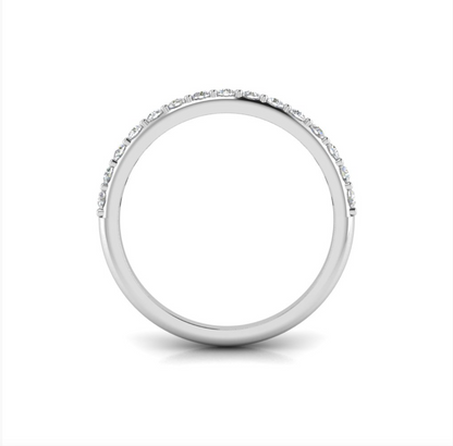 Twine Personalized Halo Engagement Ring Stack