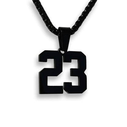 STAINLESS STEEL NUMBER PENDANT