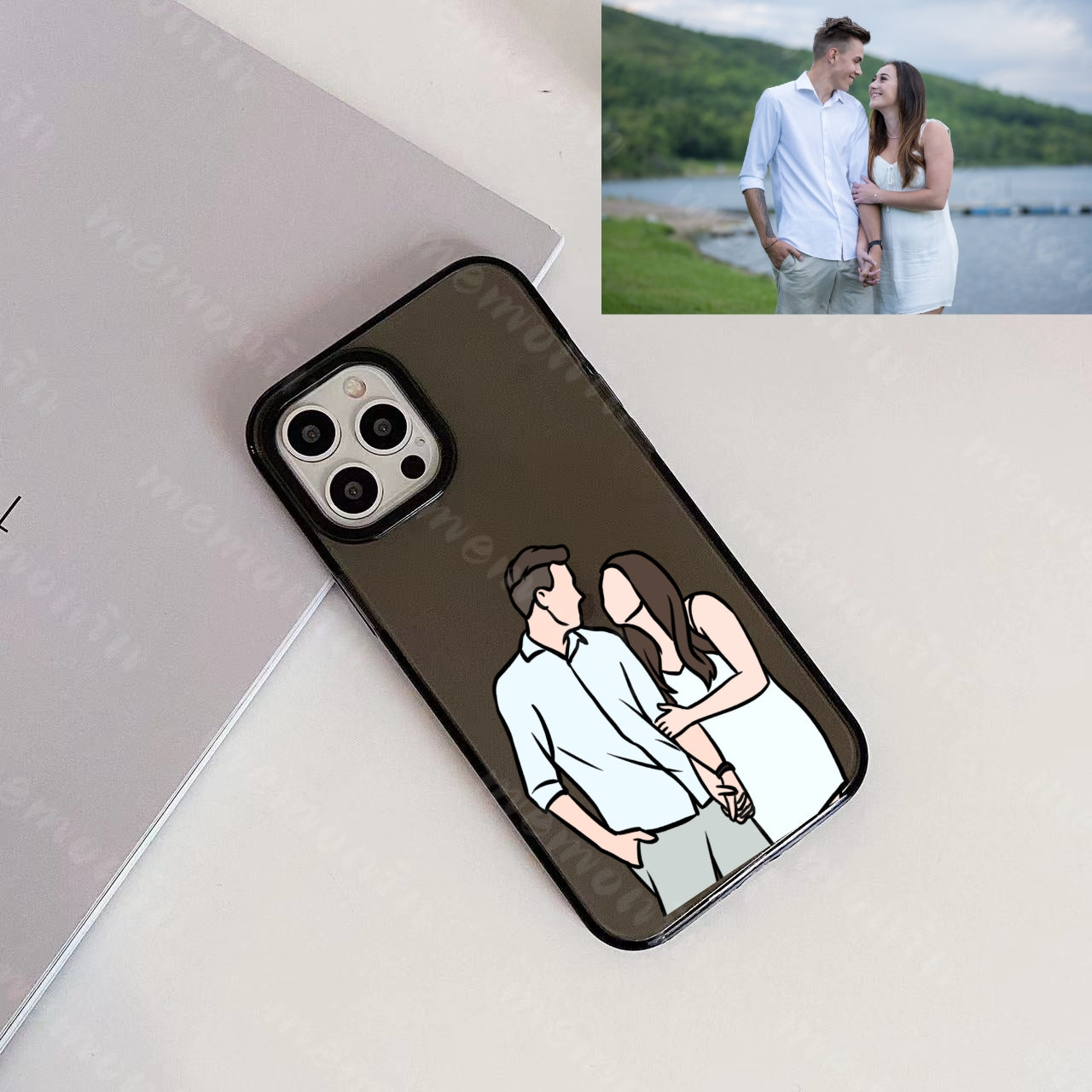 Custom Portrait Phone Case (Fluorescent case)