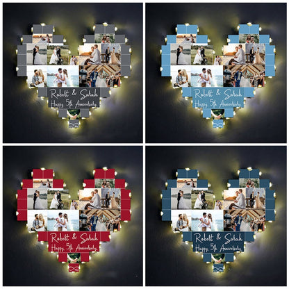 ✨Personalized Heart Photo Collage Lamp