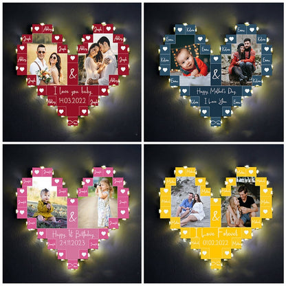 ✨Personalized Heart Photo Collage Lamp