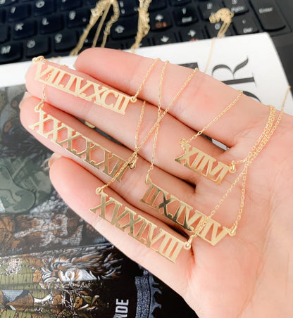 Romen Numerals Necklace