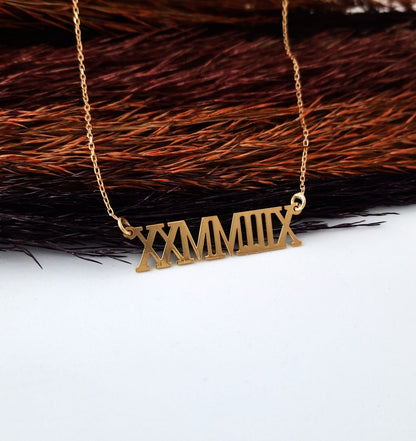 Romen Numerals Necklace