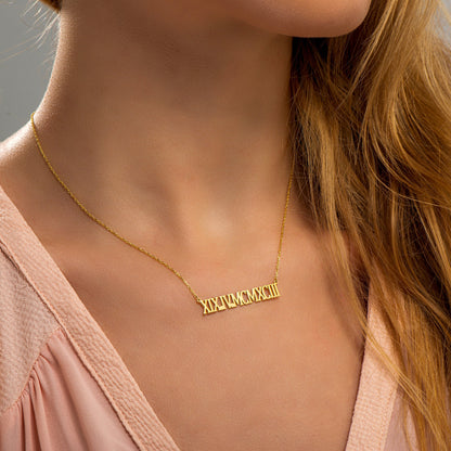 Romen Numerals Necklace