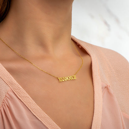 Romen Numerals Necklace