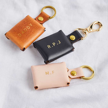 Personalized Photo Leather Envelope Keyring