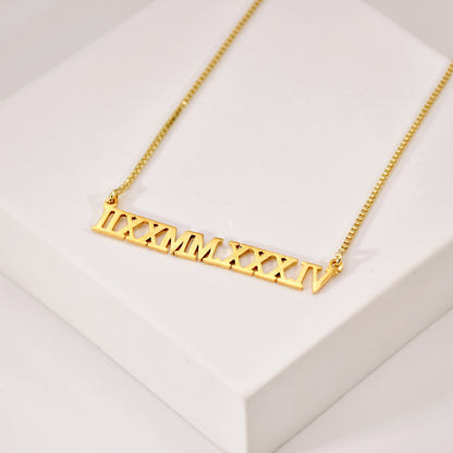Romen Numerals Necklace