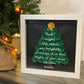 Oh Holy Night Tree Paper Flower Shadow Box