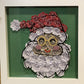 Santa Clause Paper Flower Shadow Box