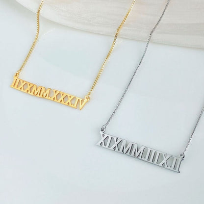 Romen Numerals Necklace