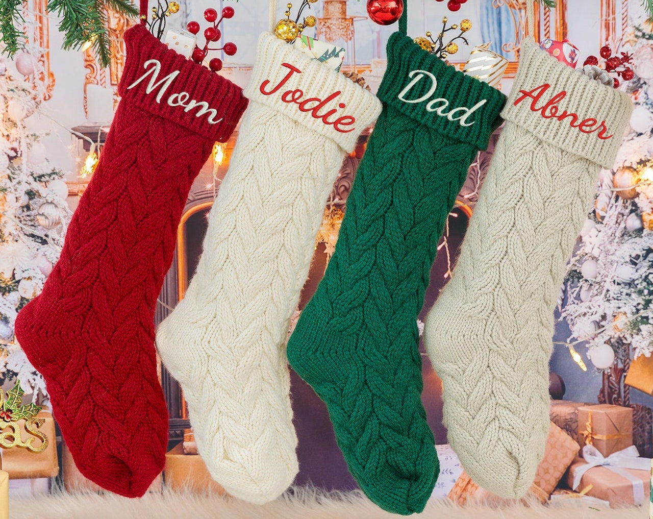 Personalized Christmas Embroidered Stocking