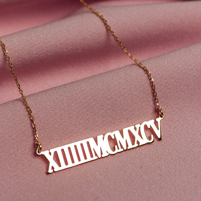Romen Numerals Necklace