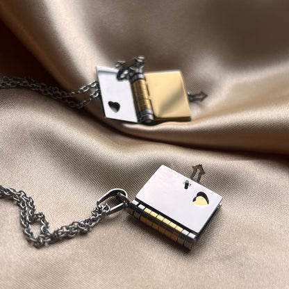 Book Necklace - Any Message Inside