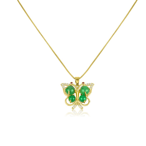 “FLUTTERFLY” JADE NECKLACE