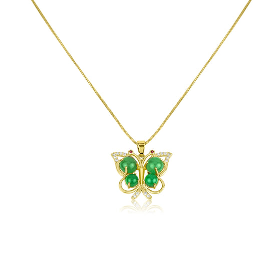 “FLUTTERFLY” JADE NECKLACE