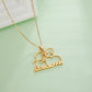 Personalized Contour Necklace/Keychain