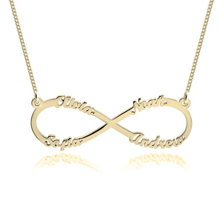 Infinity Necklace With Names