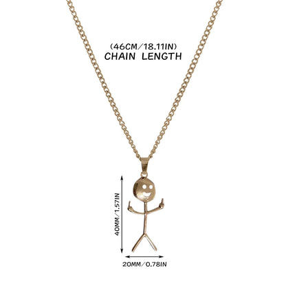 Unisex Funny Doodle Necklace