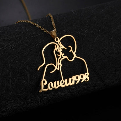 Personalized Contour Necklace/Keychain