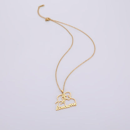 Personalized Contour Necklace/Keychain