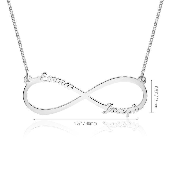 Infinity Necklace With Names