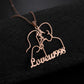 Personalized Line Necklace/Keychain
