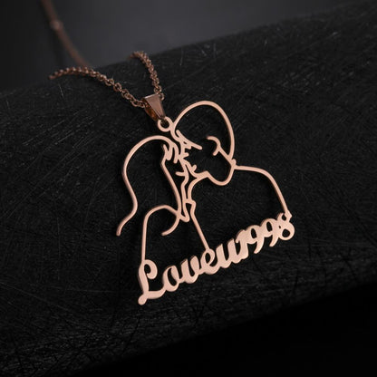 Personalized Contour Necklace/Keychain