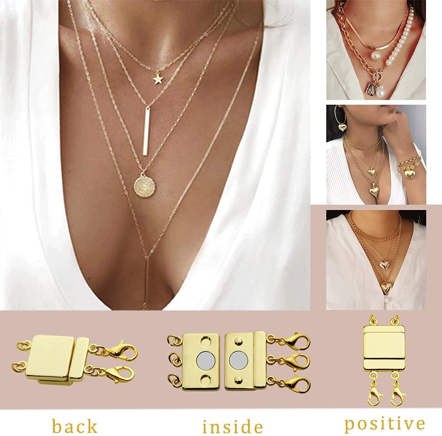 Layered Necklace Clasp (Free necklace)